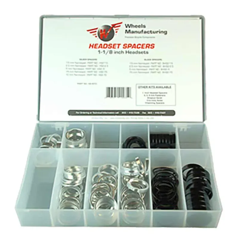 Wheels Manufacturing 1-1/8in Headset Spacers in Silver