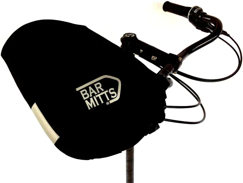 Bar Mitts Neoprene Townie/Mustache Mitts in Black