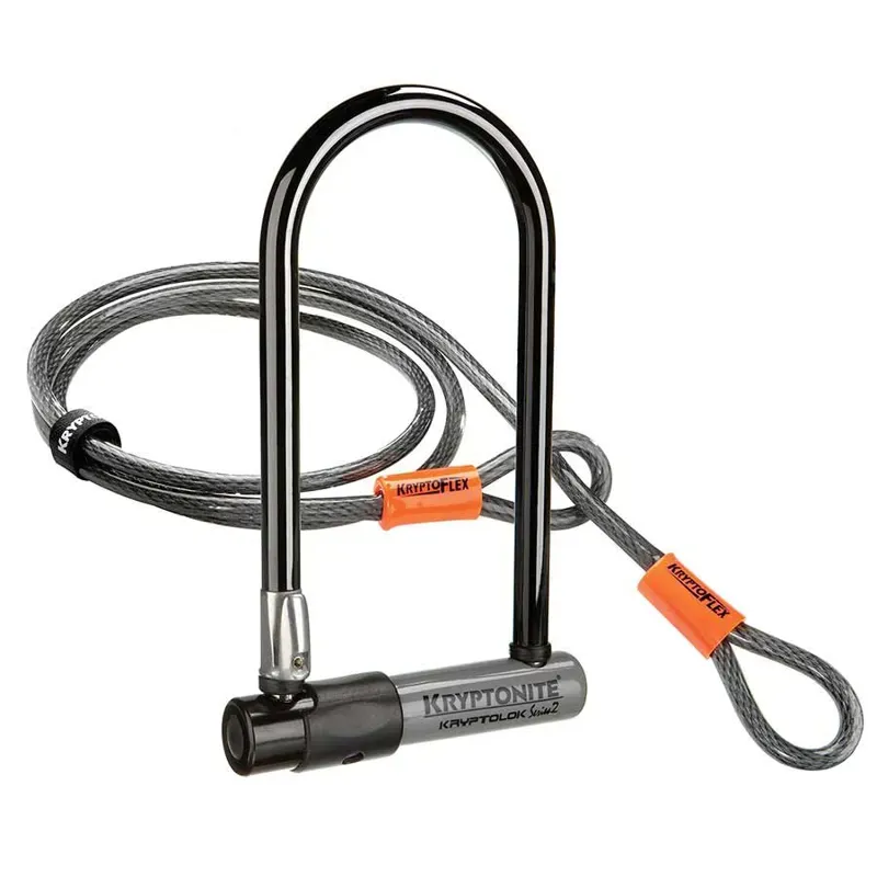 Kryptonite KryptoLok Mini-7 U-Lock w/Cable in Gray