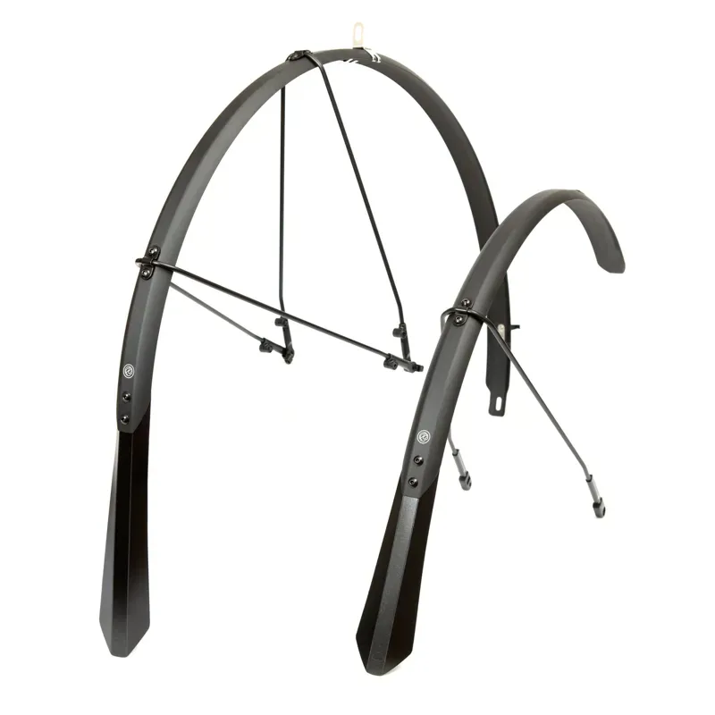 PDW Full Metal Fender 700x37mm Fender Set w/ Black Stays in Black